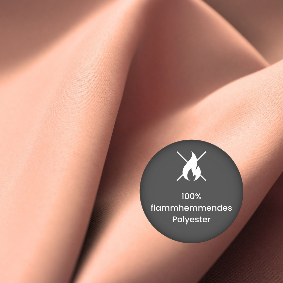 Verdunkelungsvorhang "100% Blackout, Akustikvorhang" altrosa Matteo