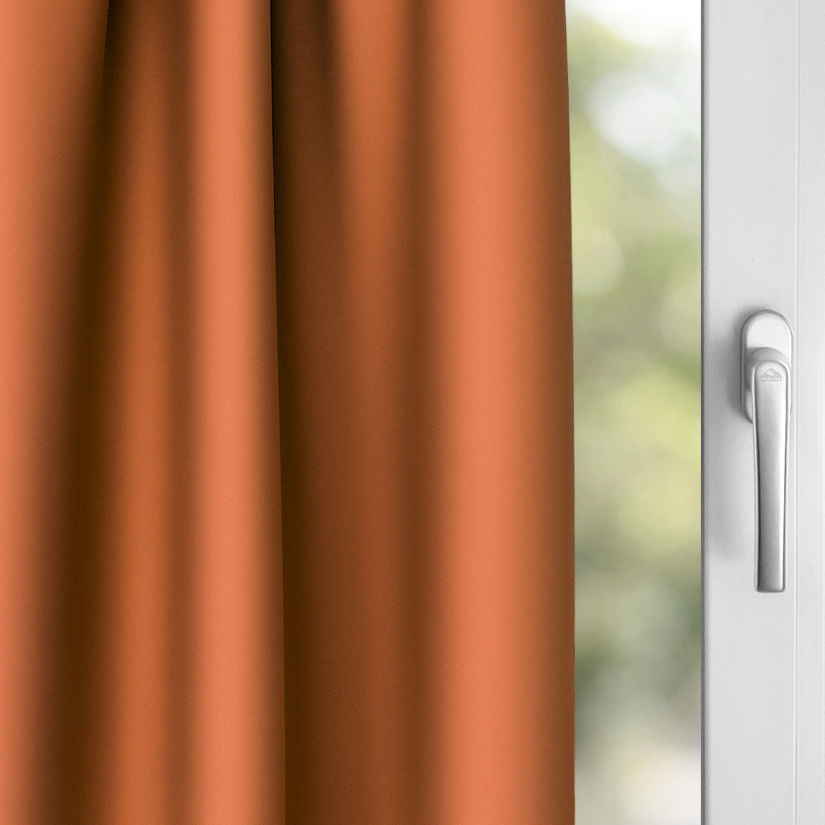 Verdunkelungsvorhang "100% Blackout, Akustikvorhang" terracotta Matteo