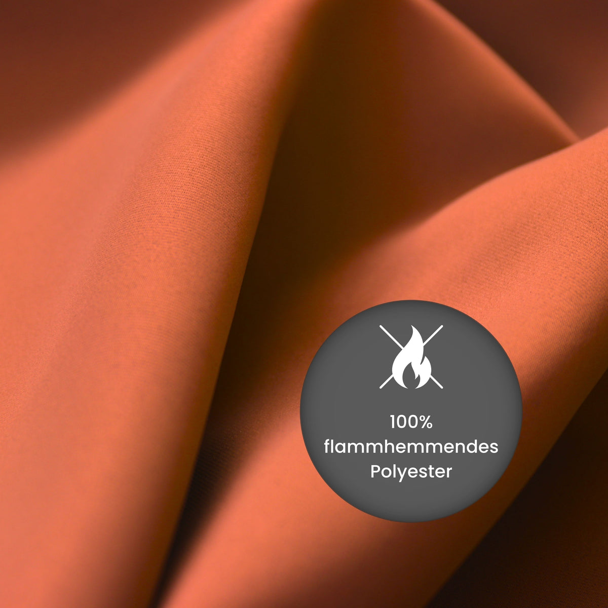 Verdunkelungsvorhang "100% Blackout, Akustikvorhang" terracotta Matteo