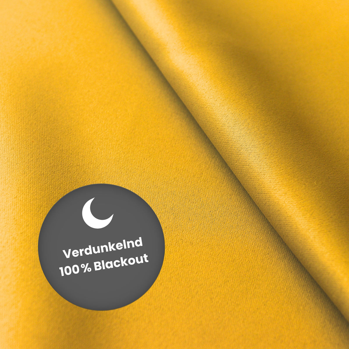 Verdunkelungsvorhang "100% Blackout, Akustikvorhang" maisgelb Matteo
