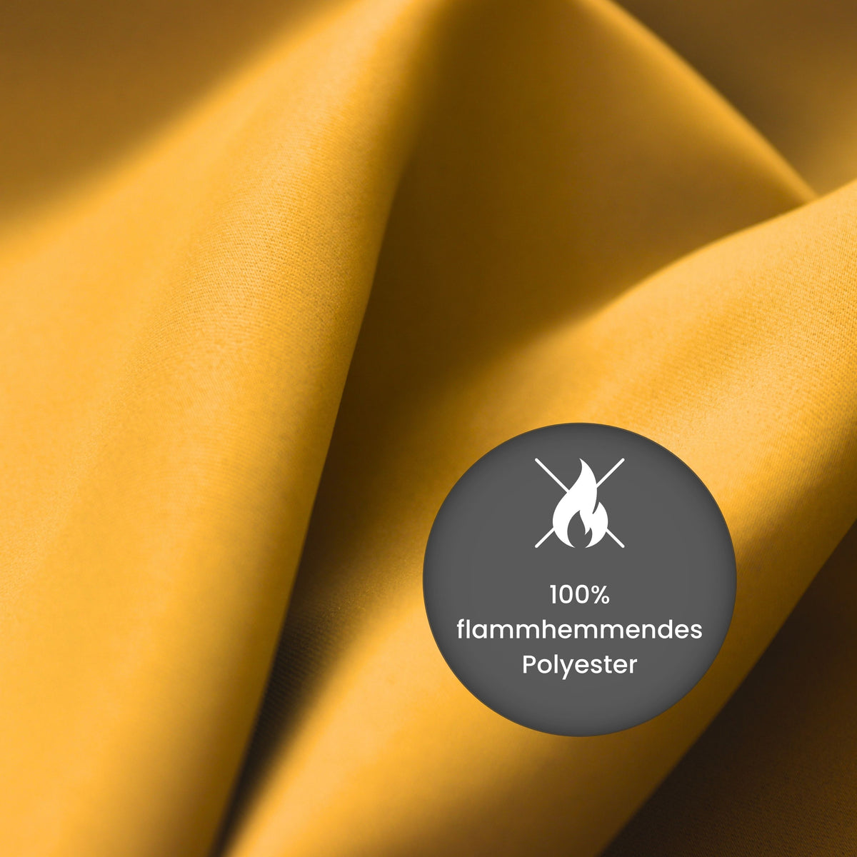Verdunkelungsvorhang "100% Blackout, Akustikvorhang" maisgelb Matteo