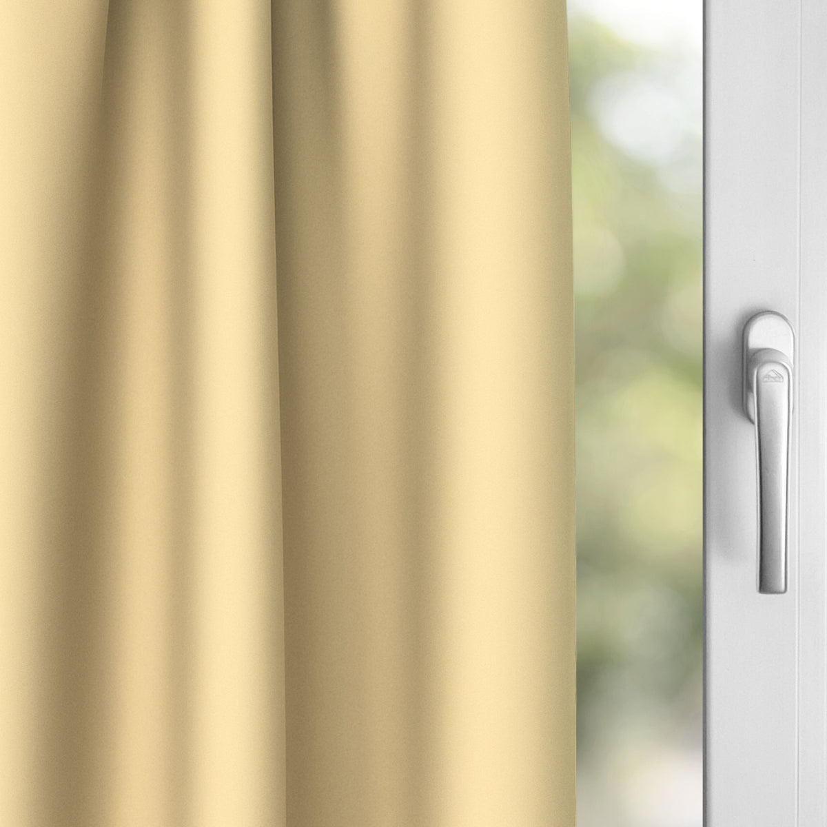 Verdunkelungsvorhang "100% Blackout, Akustikvorhang" zartgelb Matteo