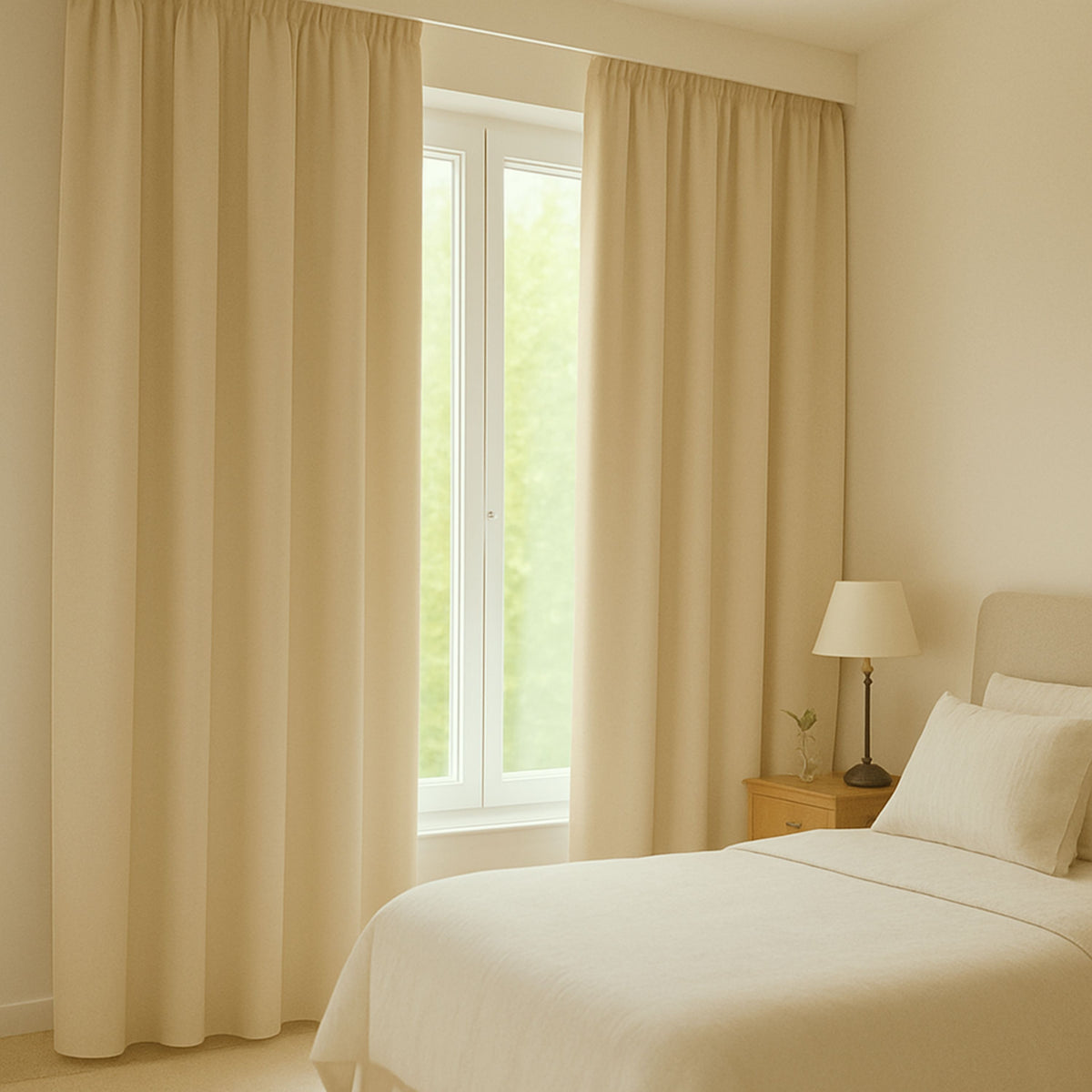 Verdunkelungsvorhang "100% Blackout, Akustikvorhang" zartgelb Matteo