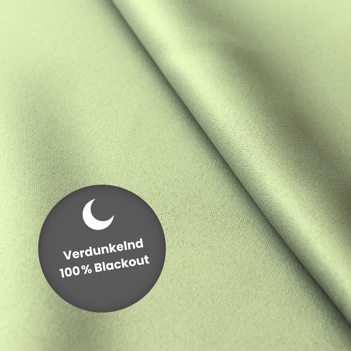 Verdunkelungsvorhang "100% Blackout, Akustikvorhang" lindgrün Matteo