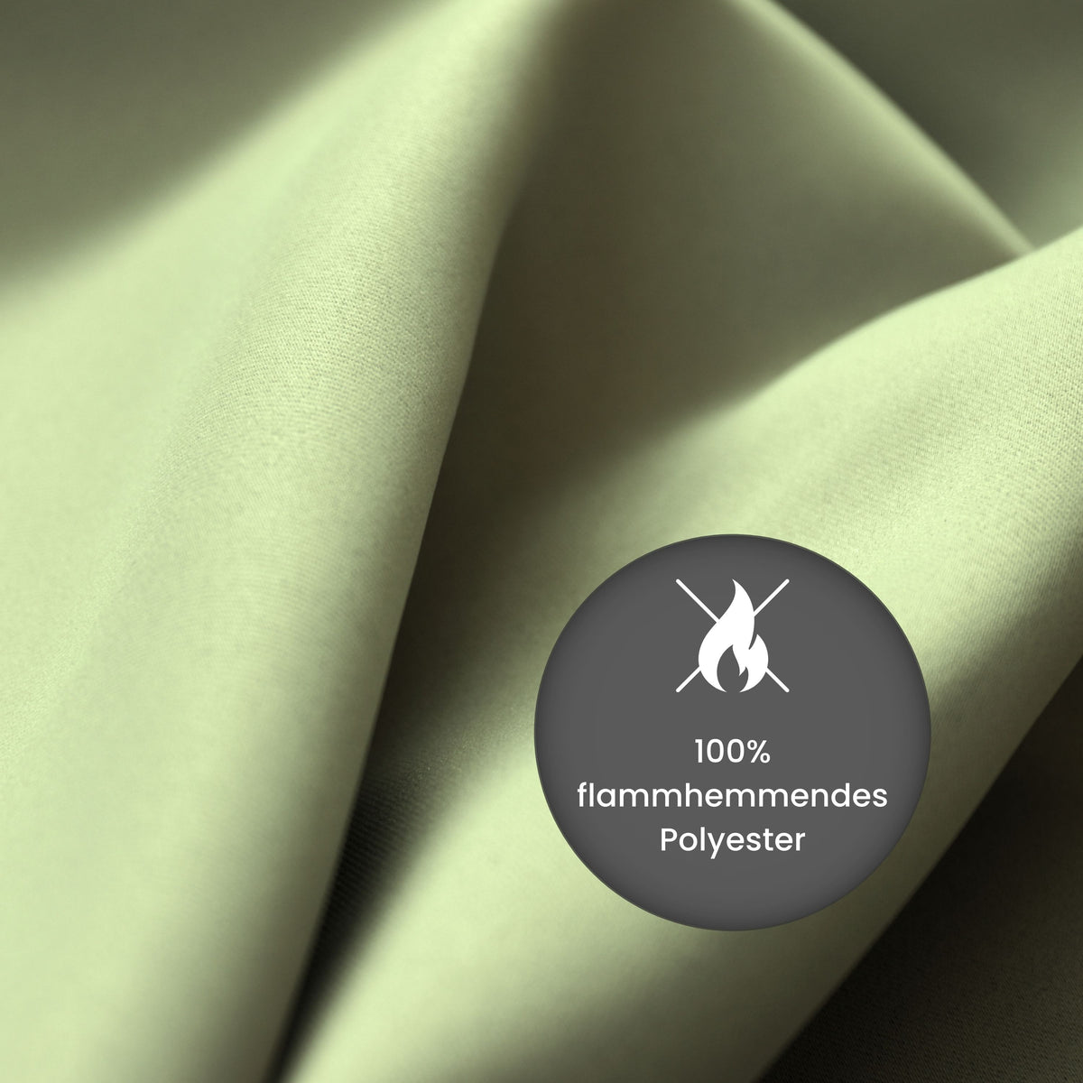 Verdunkelungsvorhang "100% Blackout, Akustikvorhang" lindgrün Matteo