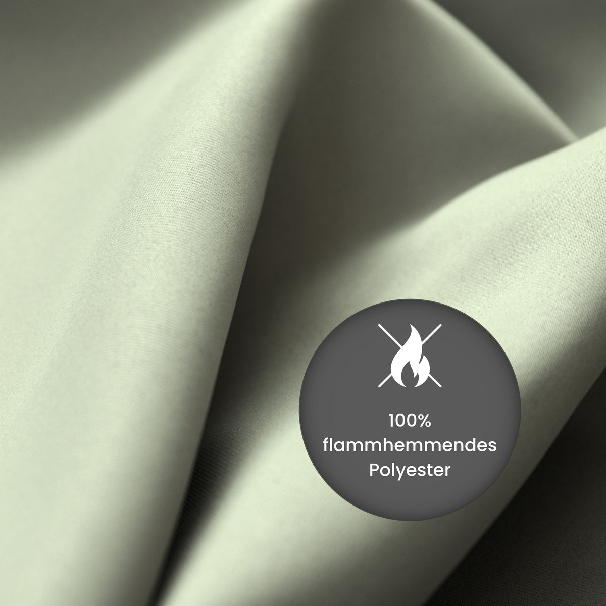 Verdunkelungsvorhang "100% Blackout, Akustikvorhang" militarygrün Matteo