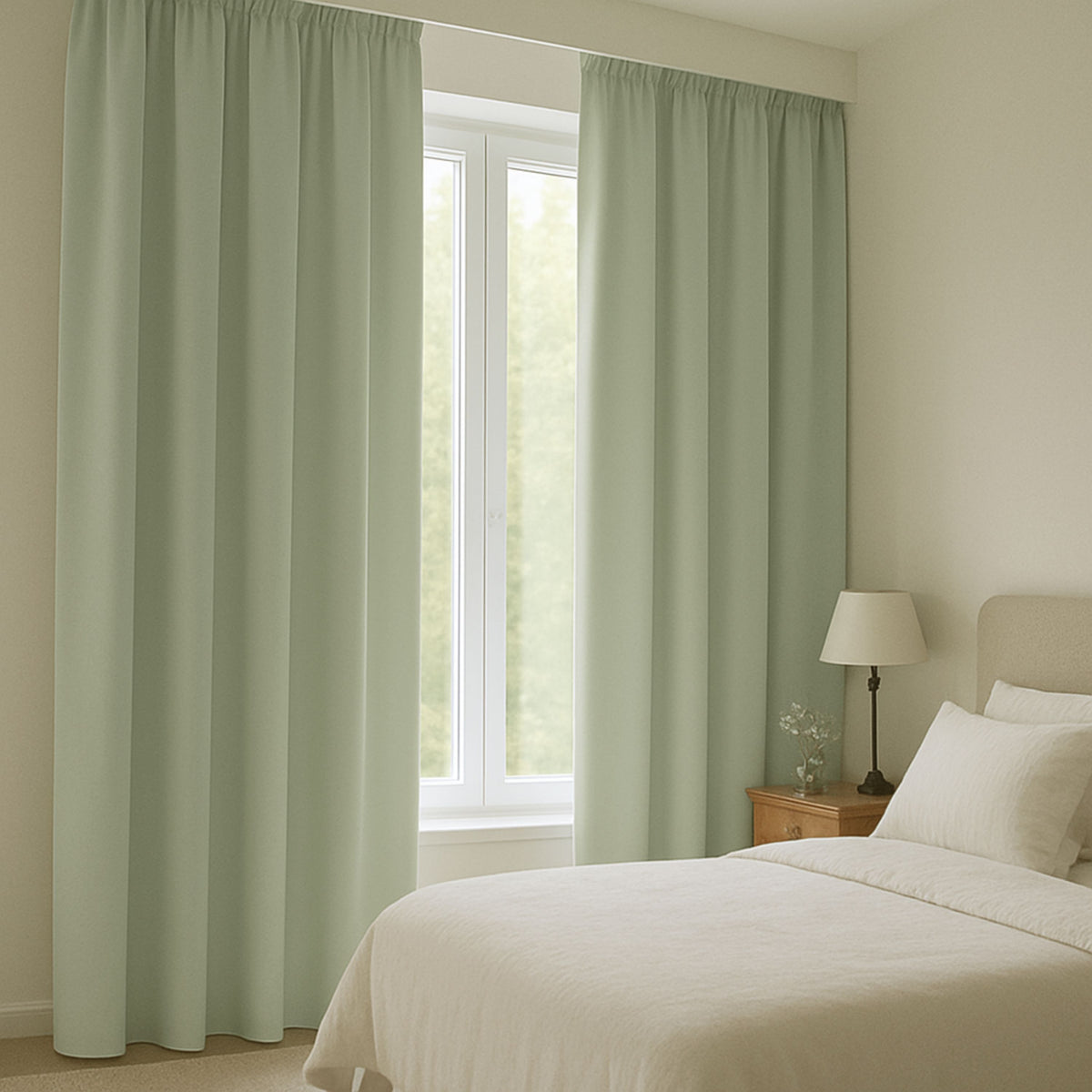 Verdunkelungsvorhang "100% Blackout, Akustikvorhang" militarygrün Matteo