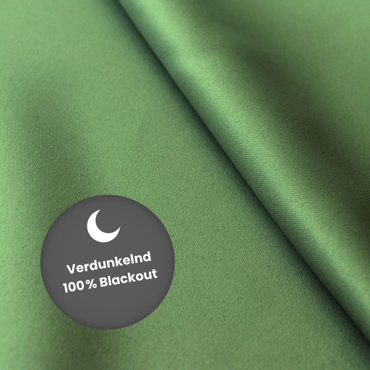 Verdunkelungsvorhang "100% Blackout, Akustikvorhang" waldgrün Matteo