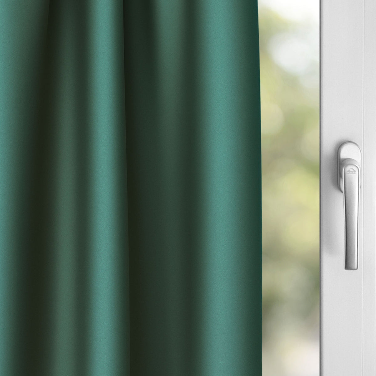 Verdunkelungsvorhang "100% Blackout, Akustikvorhang" flaschengrün Matteo