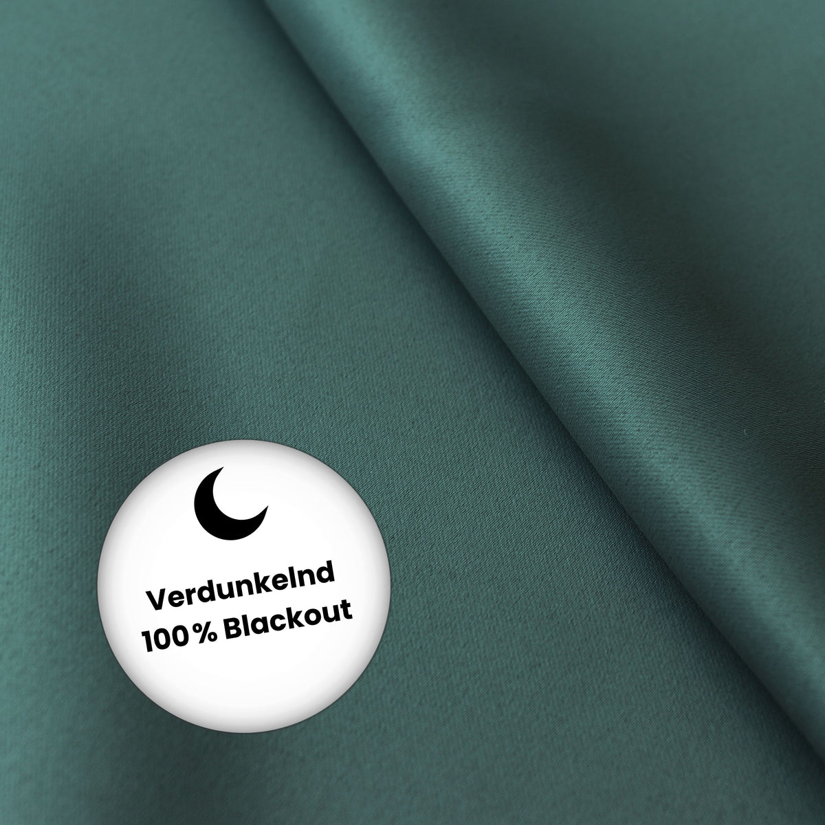 Verdunkelungsvorhang "100% Blackout, Akustikvorhang" flaschengrün Matteo