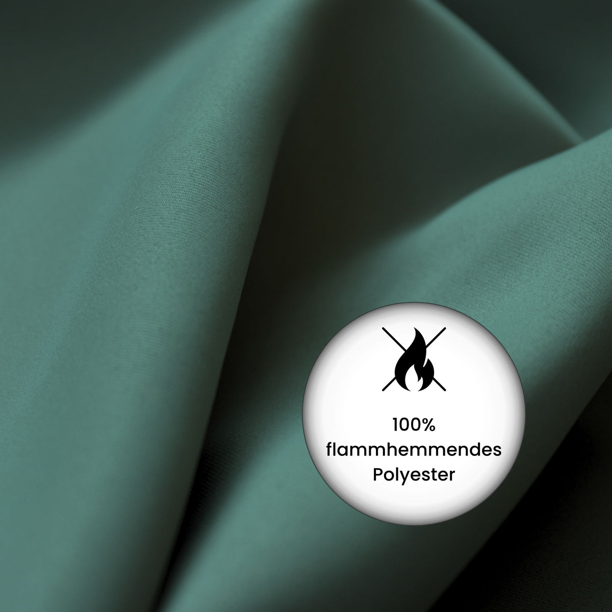 Verdunkelungsvorhang "100% Blackout, Akustikvorhang" flaschengrün Matteo