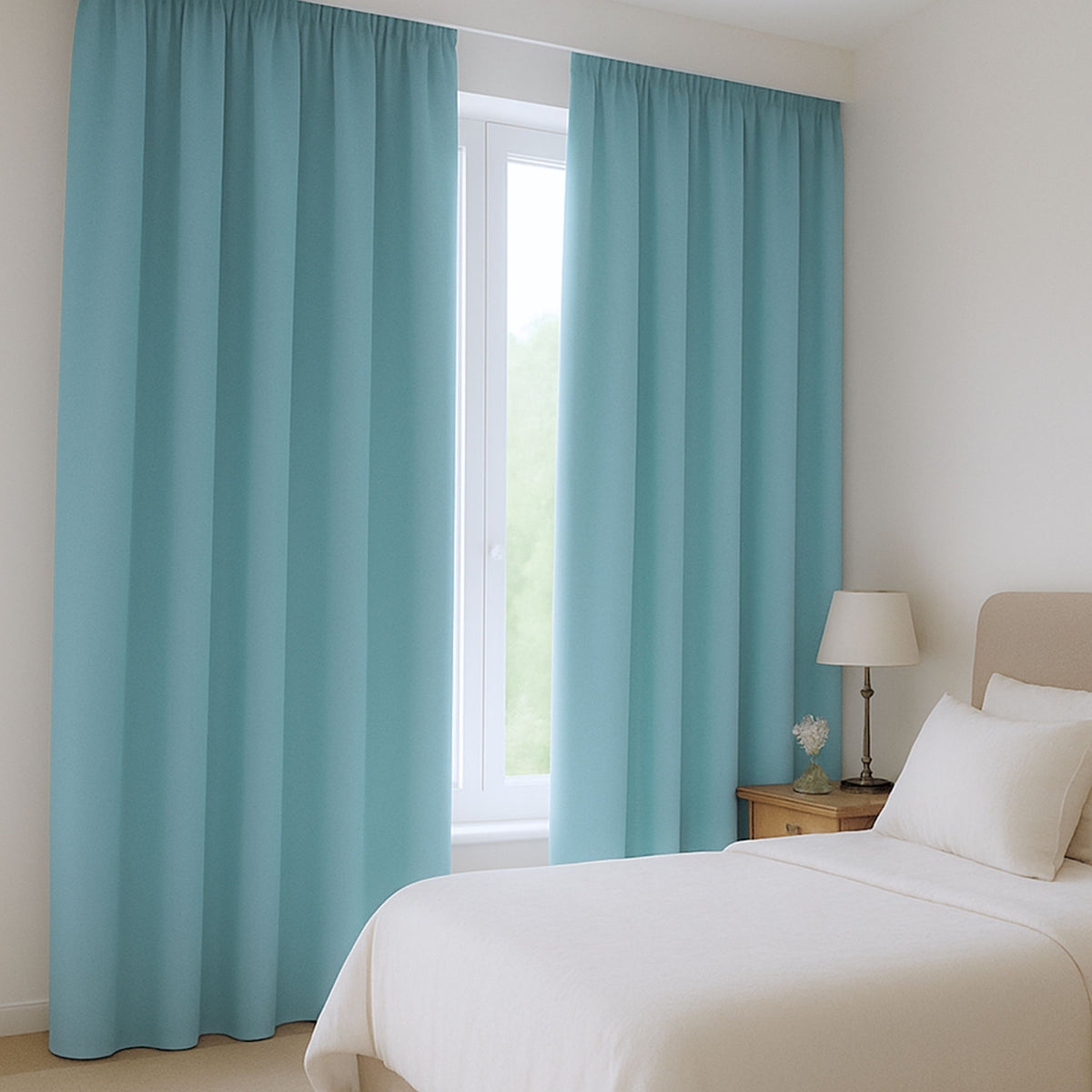 Verdunkelungsvorhang "100% Blackout, Akustikvorhang" petrol Matteo