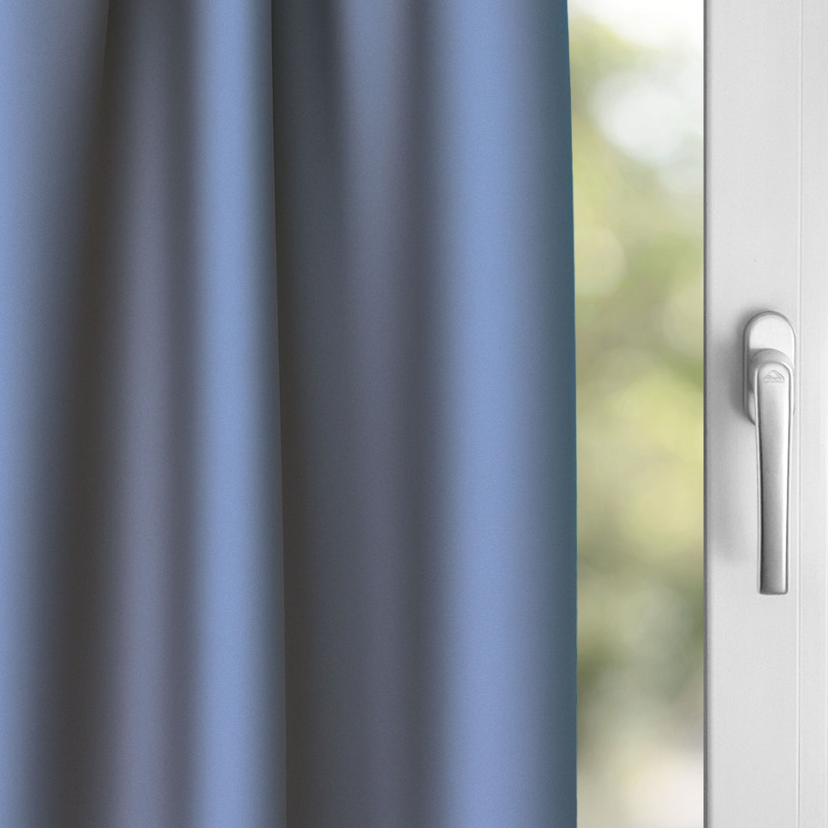 Verdunkelungsvorhang "100% Blackout, Akustikvorhang" taubenblau Matteo