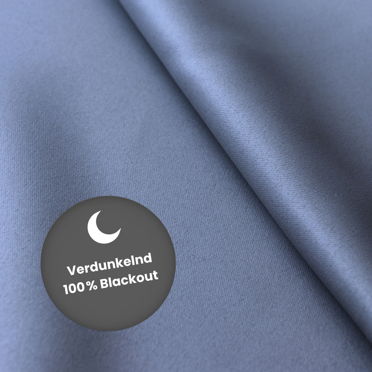 Verdunkelungsvorhang "100% Blackout, Akustikvorhang" taubenblau Matteo