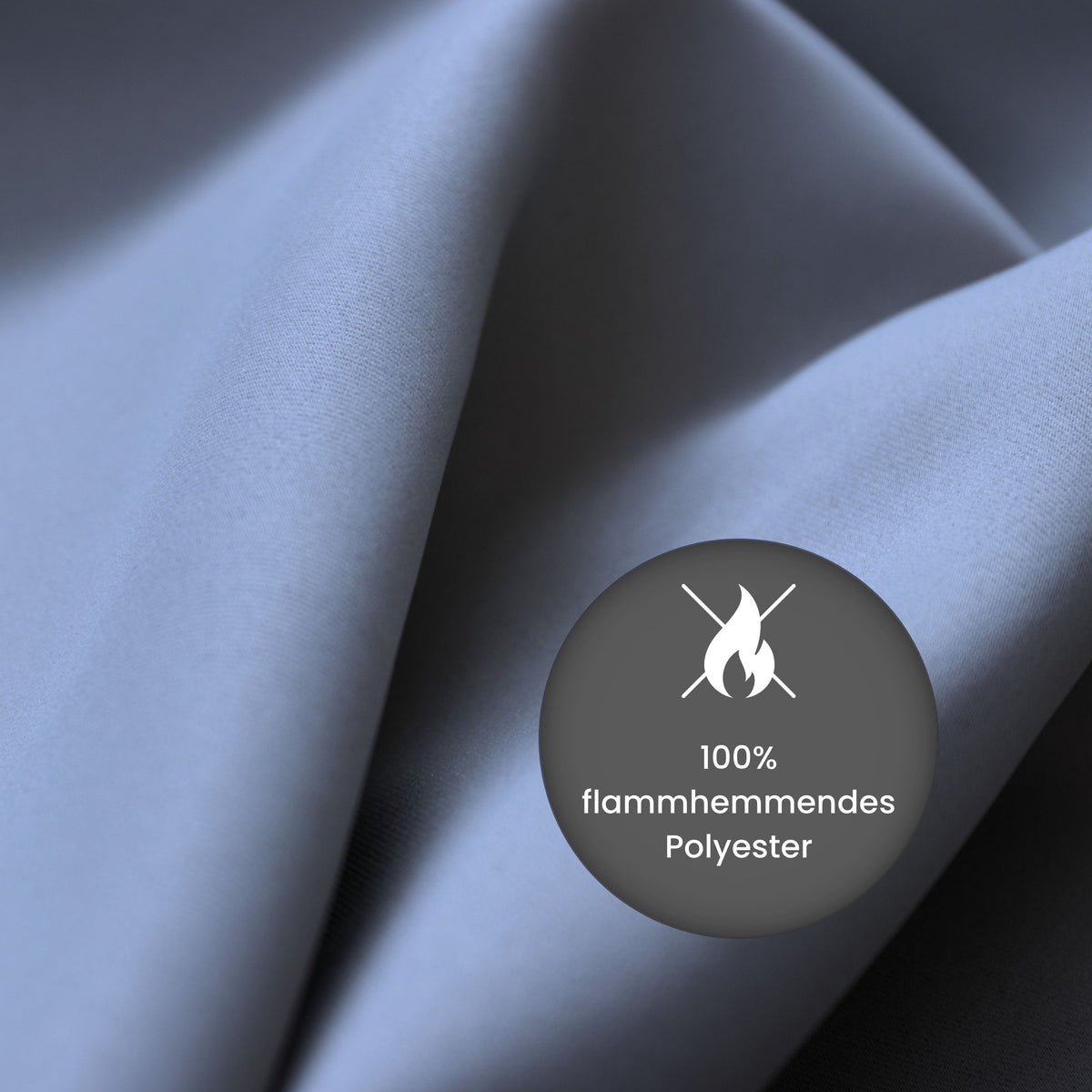 Verdunkelungsvorhang "100% Blackout, Akustikvorhang" taubenblau Matteo