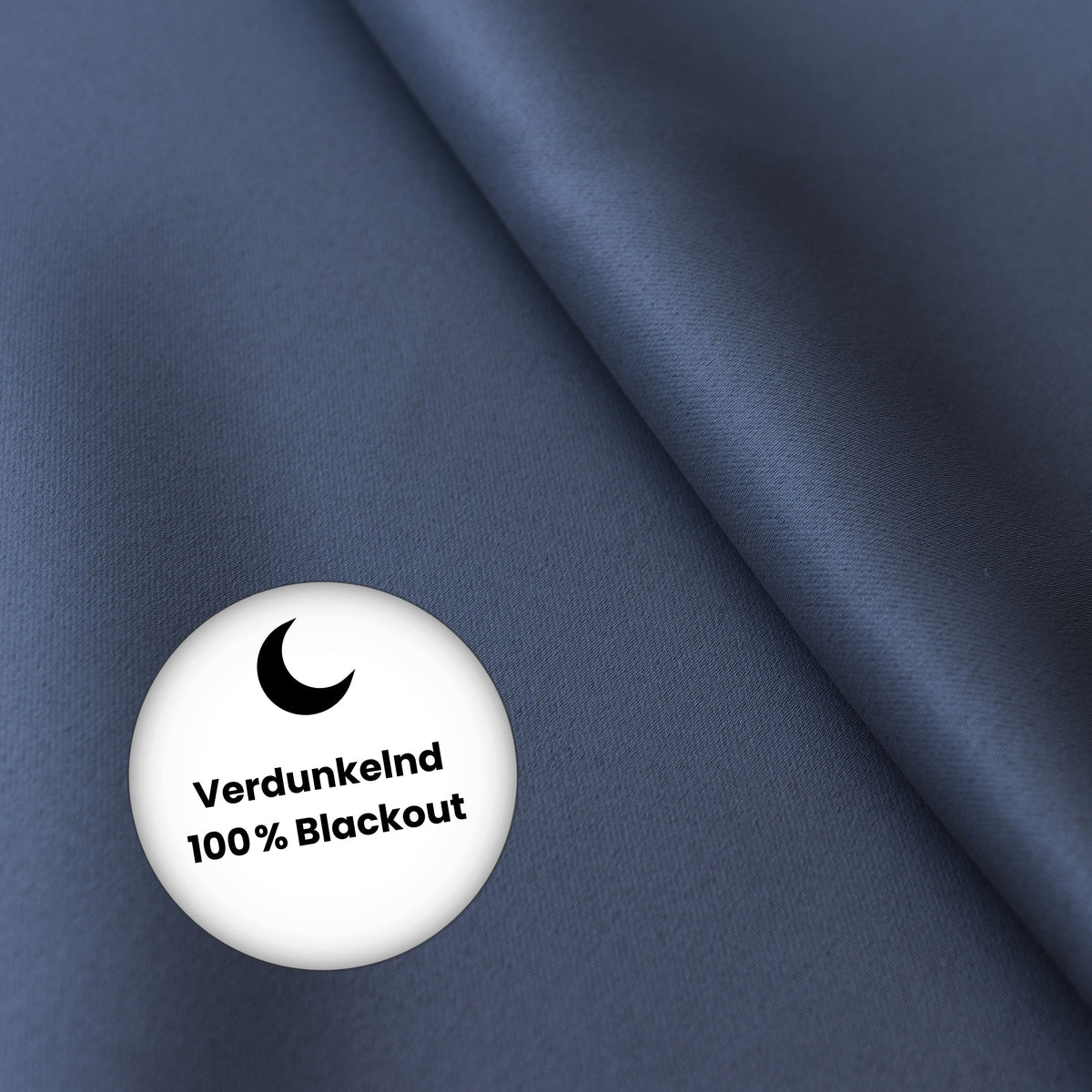 Verdunkelungsvorhang "100% Blackout, Akustikvorhang" dunkelblau Matteo