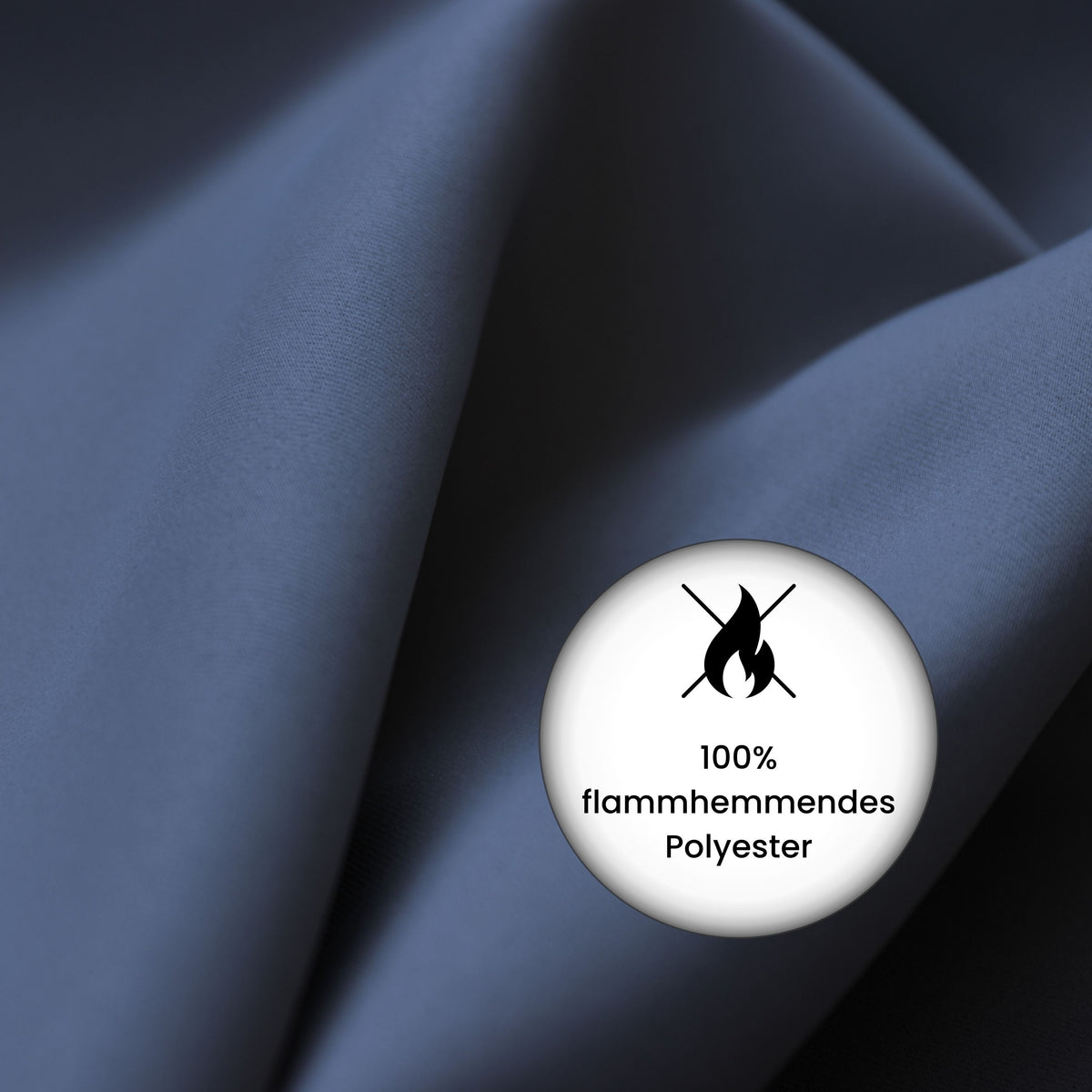 Verdunkelungsvorhang "100% Blackout, Akustikvorhang" dunkelblau Matteo