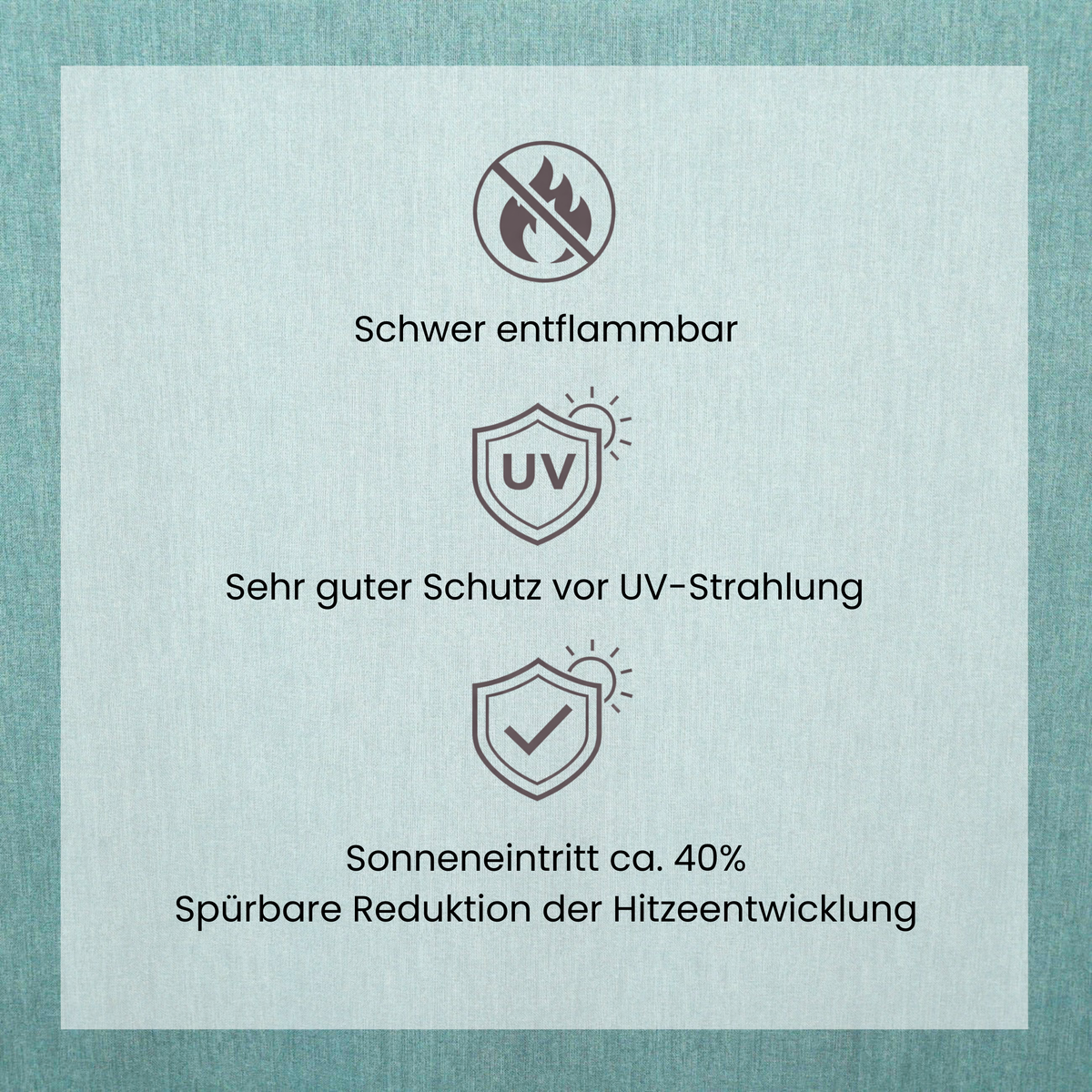 Tenda da notte "protezione solare" turchese Zon