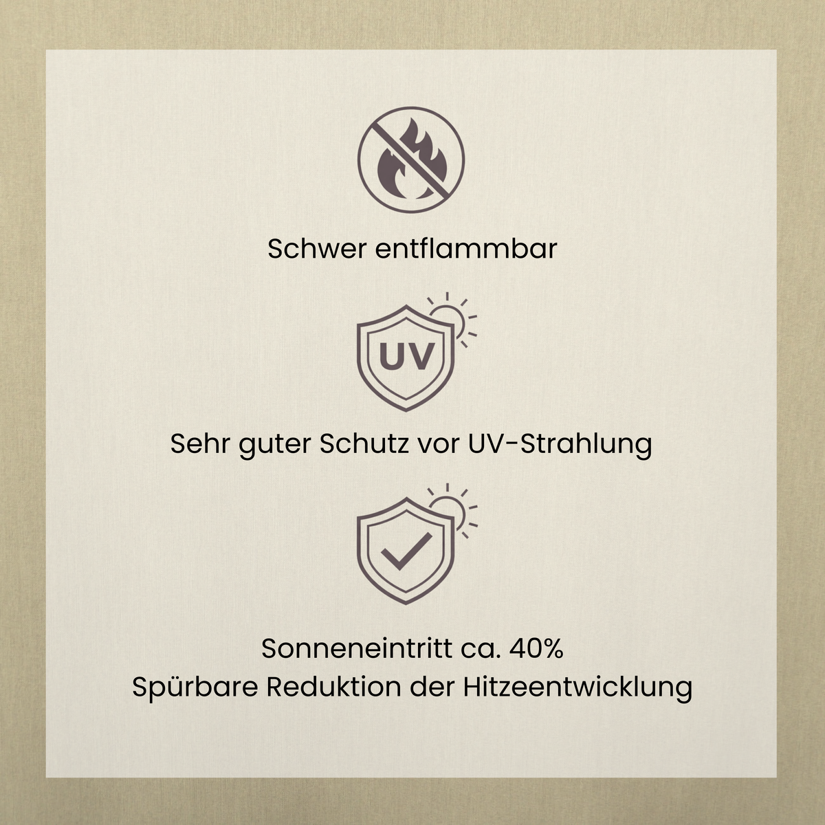 Zon de rideau de nuit "Protection solaire"