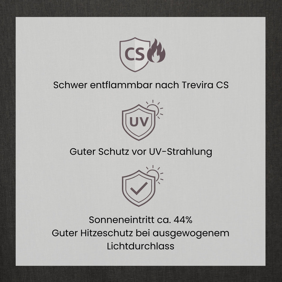 Sonnenschutz Vorhang SOL