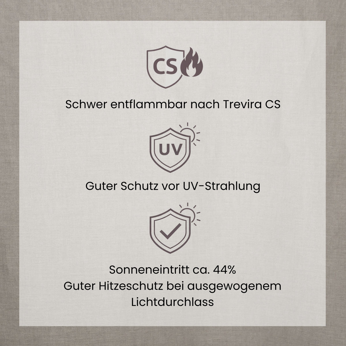 Sonnenschutz Vorhang SOL