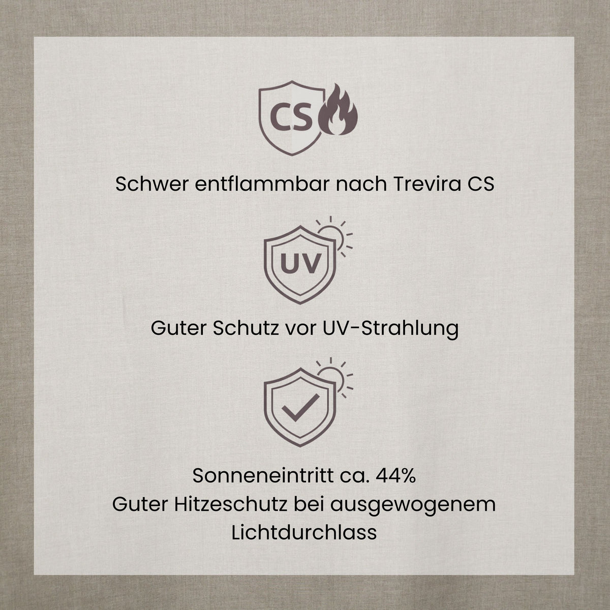 Sonnenschutz Vorhang SOL