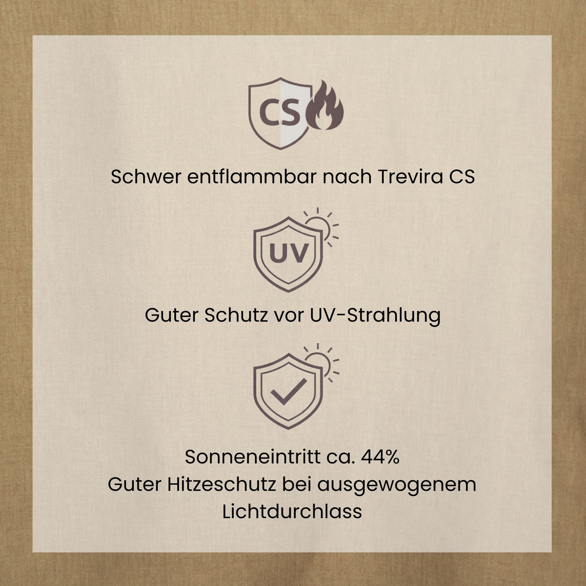 Sonnenschutz Vorhang SOL