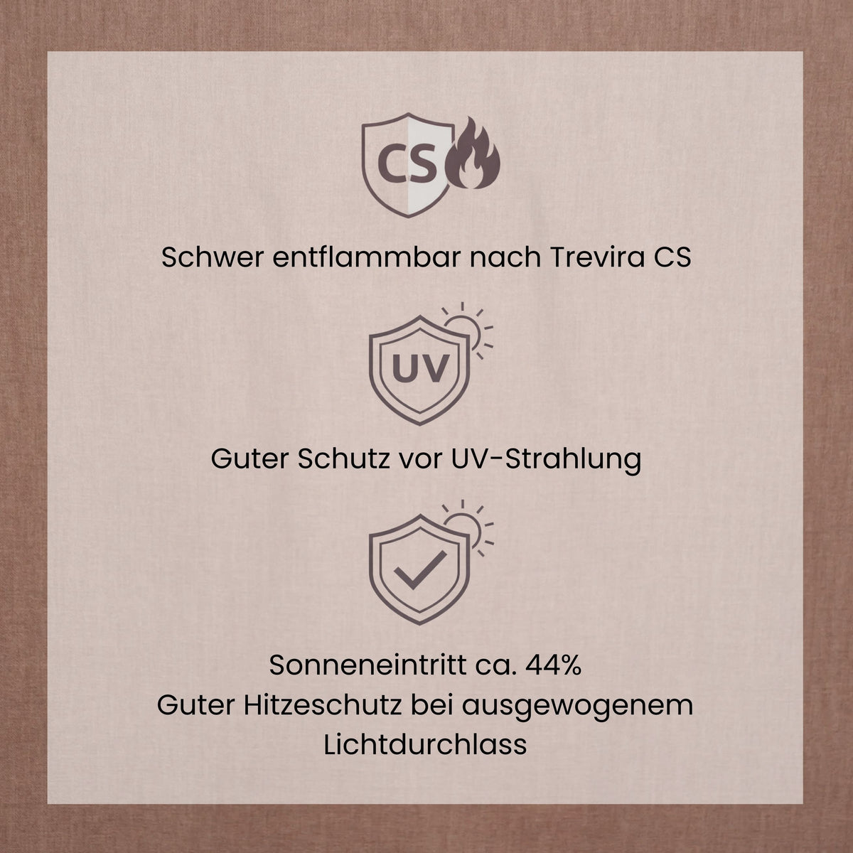 Sonnenschutz Vorhang SOL