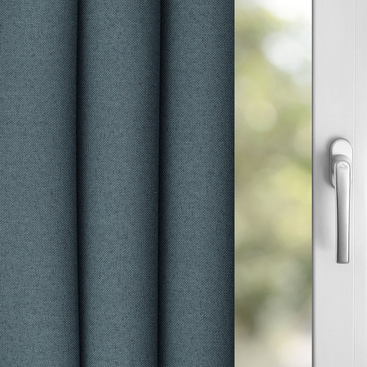 Verdunkelungsvorhang petrol Mak "100% Blackout"