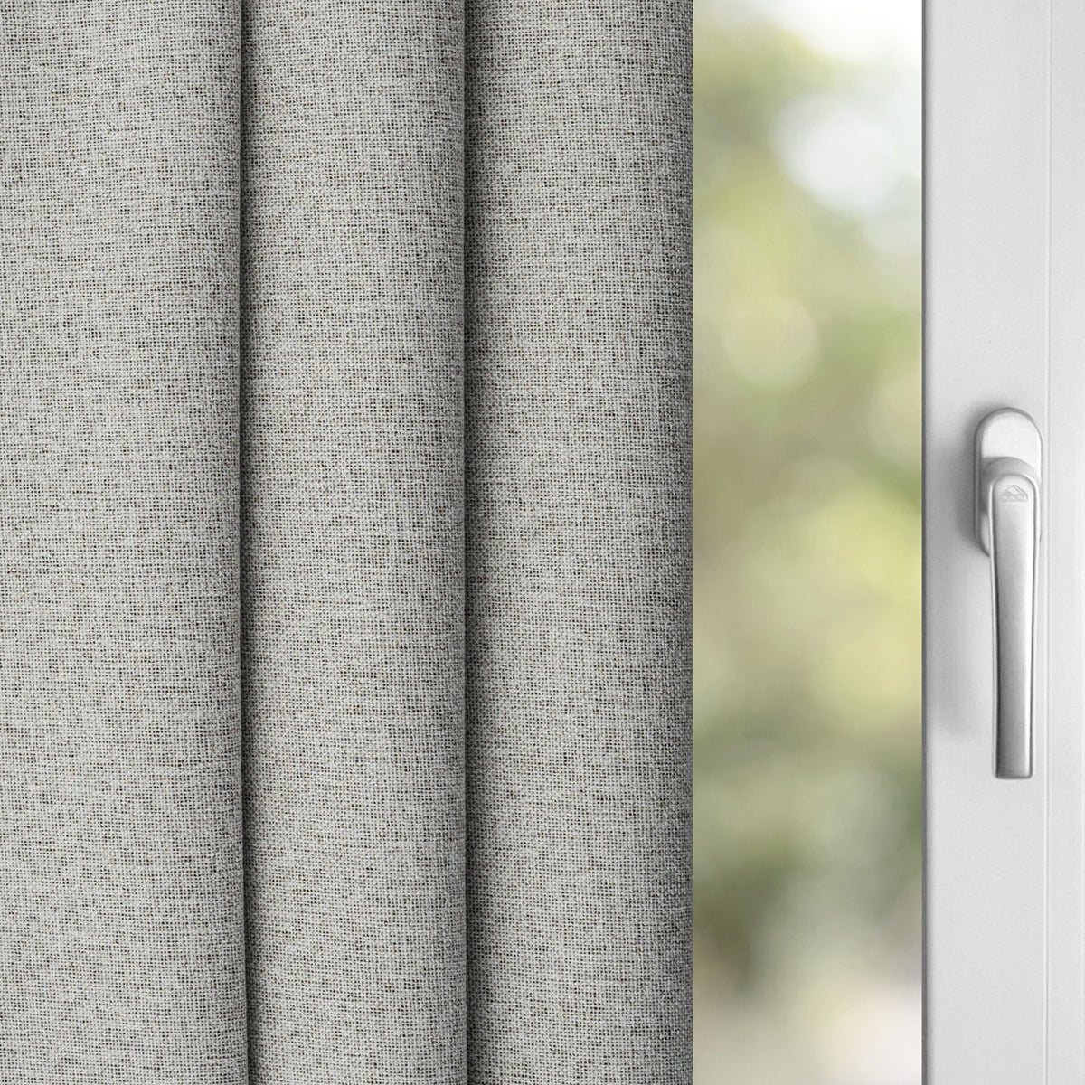 Verdunkelungsvorhang grün grau Mak "100% Blackout"