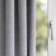 Blackout curtain silver grey Mak 