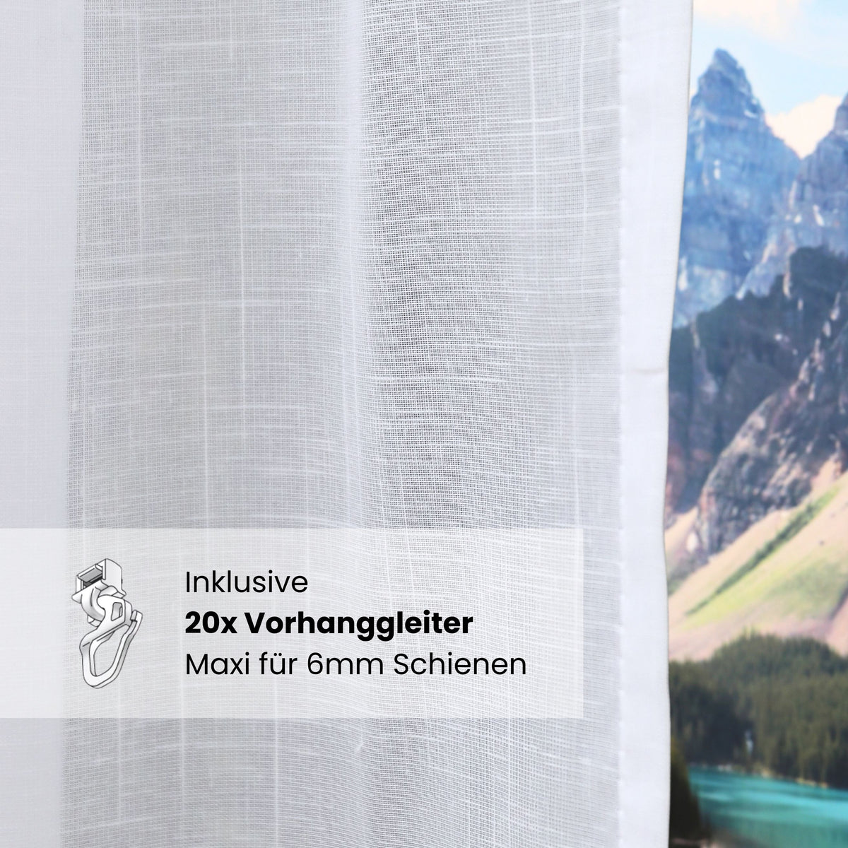 White day curtain Fay