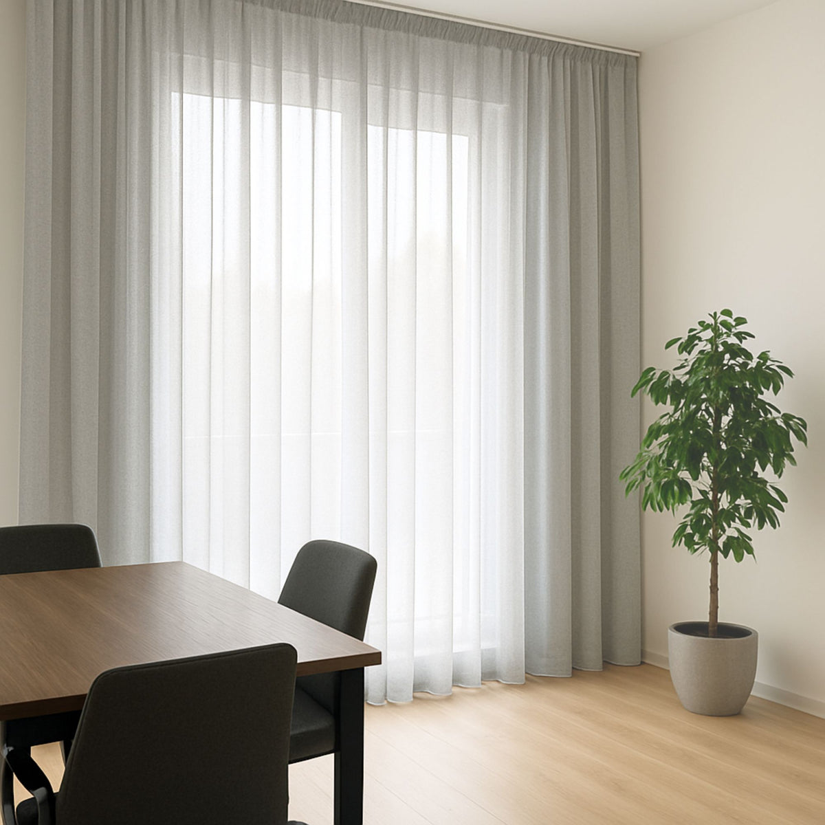 In-Between Vorhang silbergrau Zink