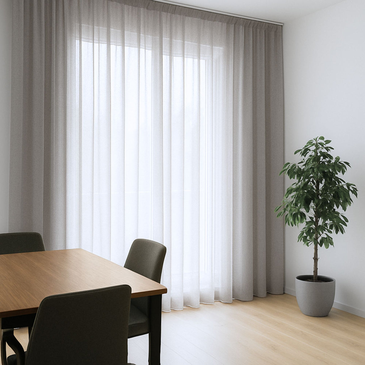 In-Between Vorhang platingrau Zink