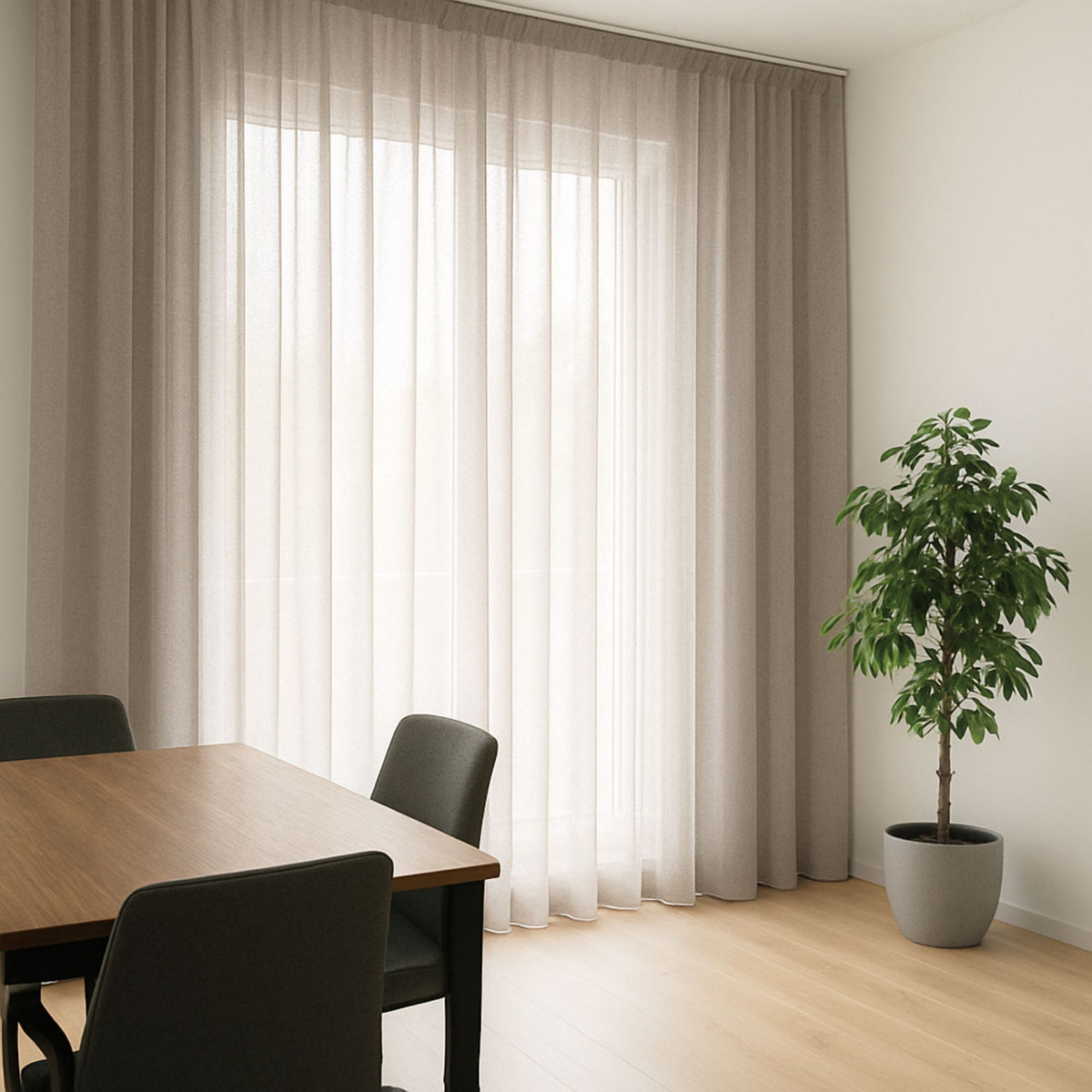 In-Between Vorhang taupe Zink