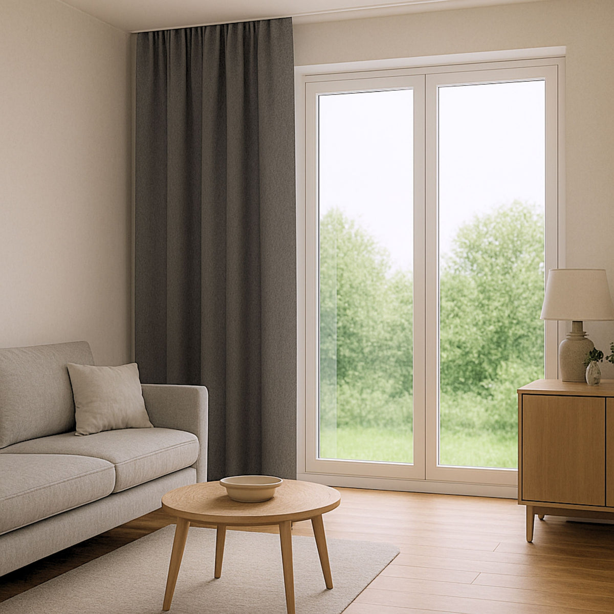 Night curtain anthracite Memphis