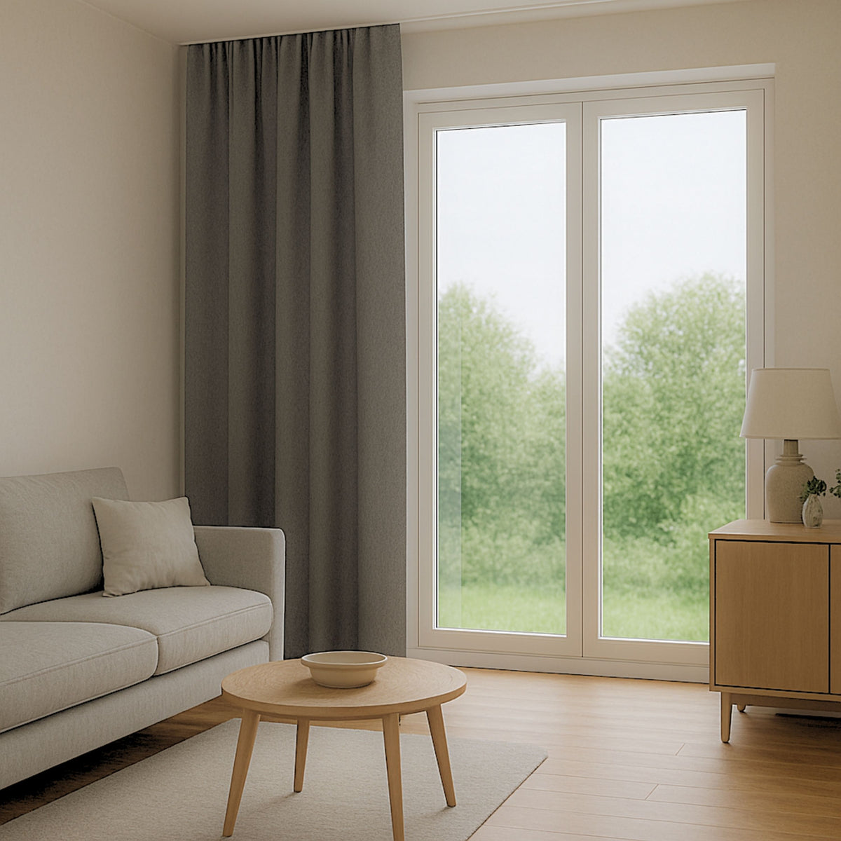 Nachtvorhang grau Memphis