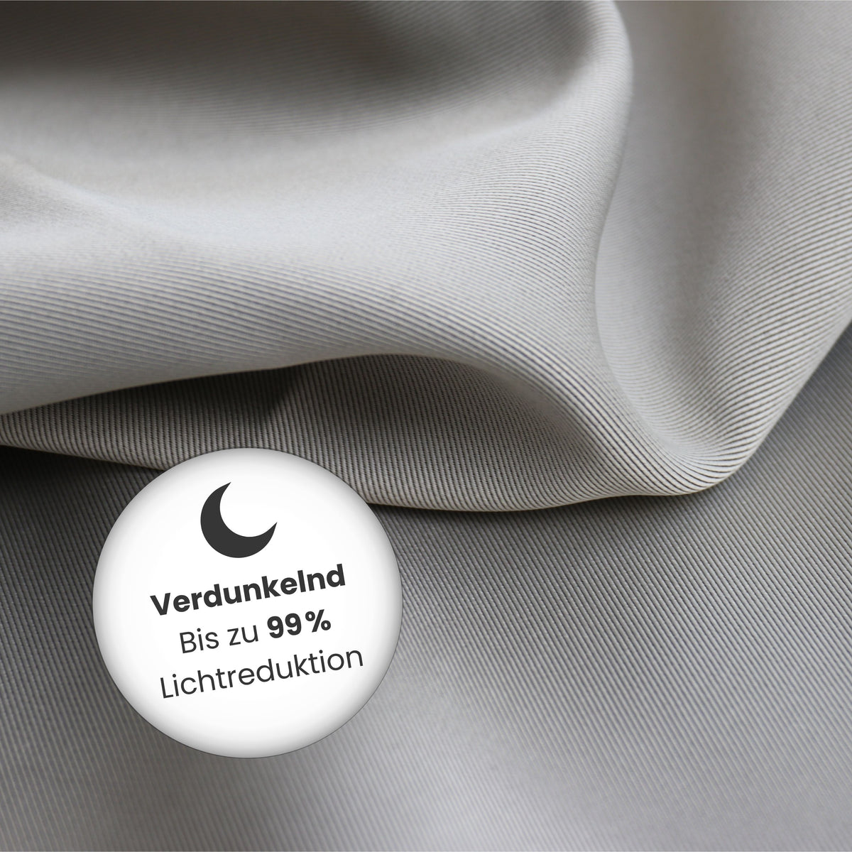 Nachtvorhang steingrau Memphis