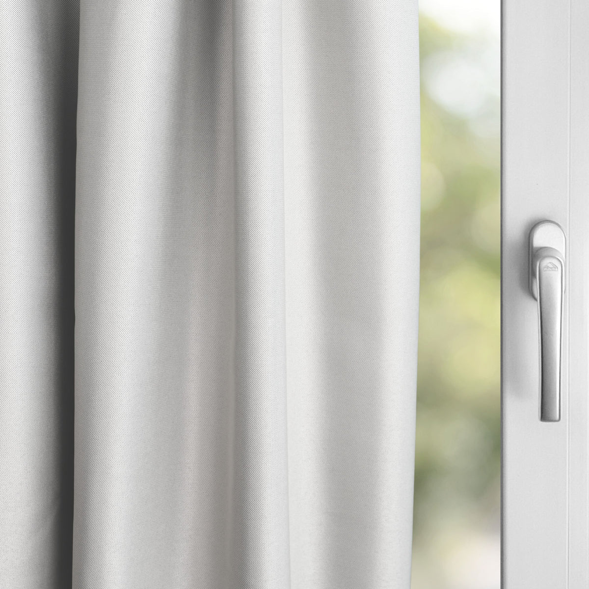 Nachtvorhang grau weiss Memphis