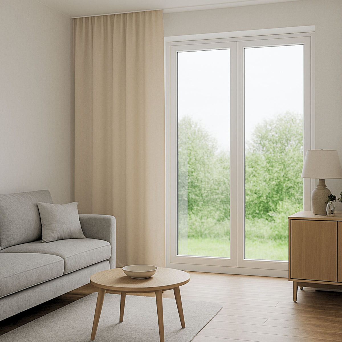 Nachtvorhang beige Memphis