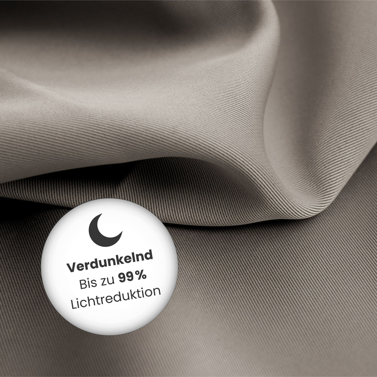 Nachtvorhang dunkeltaupe Memphis