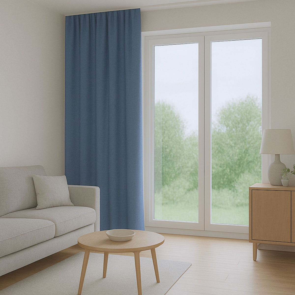 Nachtvorhang blau Memphis