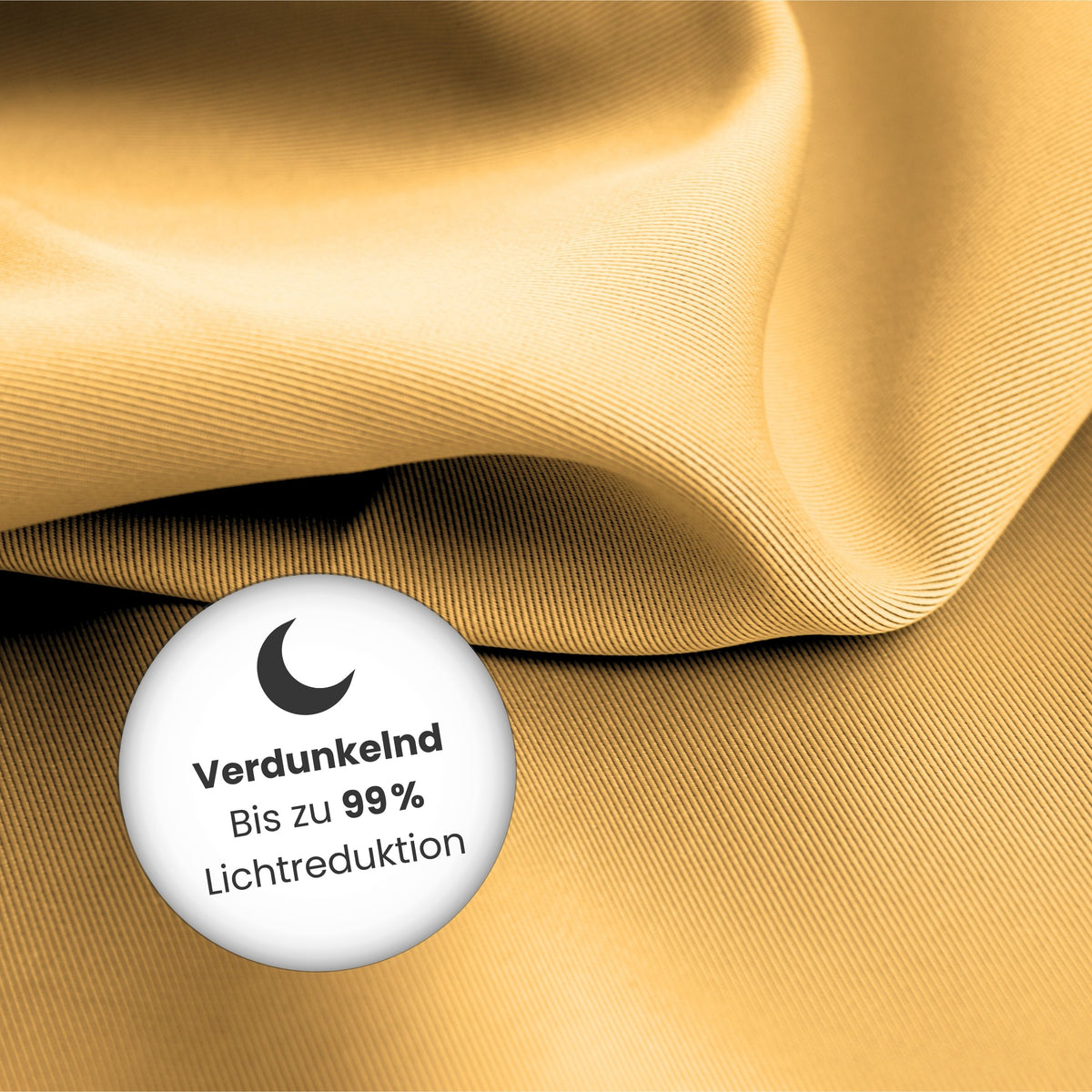 Nachtvorhang currygelb Memphis