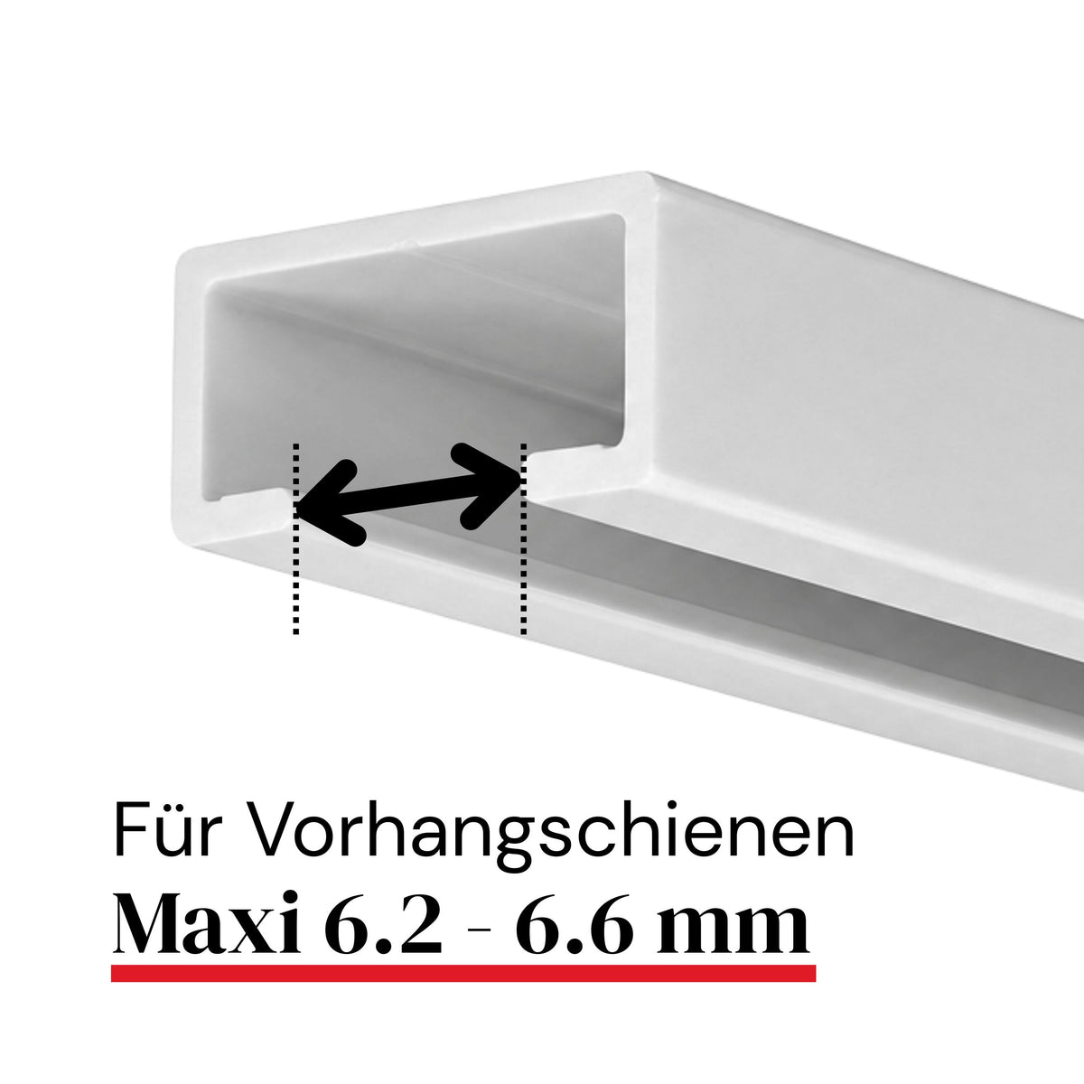Reiniger für Vorhangschienen Maxi 6.2-6.6mm