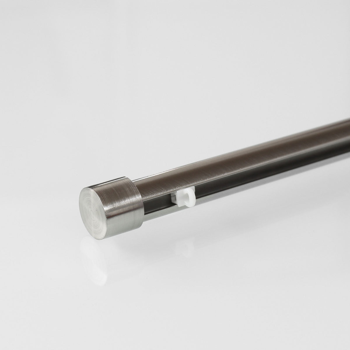 Tringle à rideau HARMONIE 1 voie maxi ronde - argent - [sur mesure]