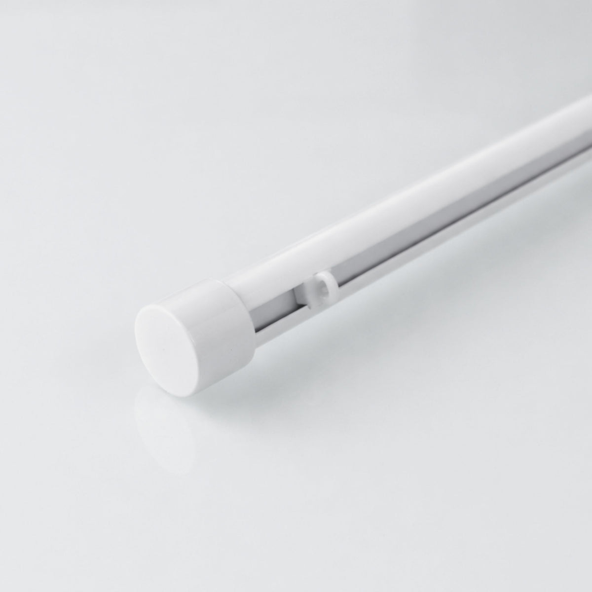 Vorhangstange HARMONIE 1-Lauf Maxi rund - weiss