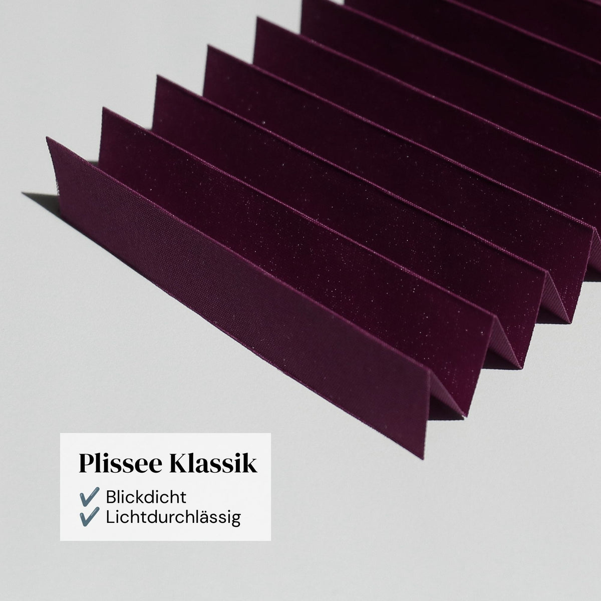 Plissee Klassik