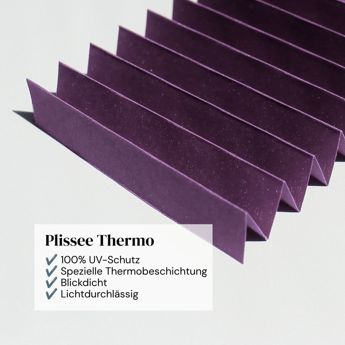 Plissee Thermo