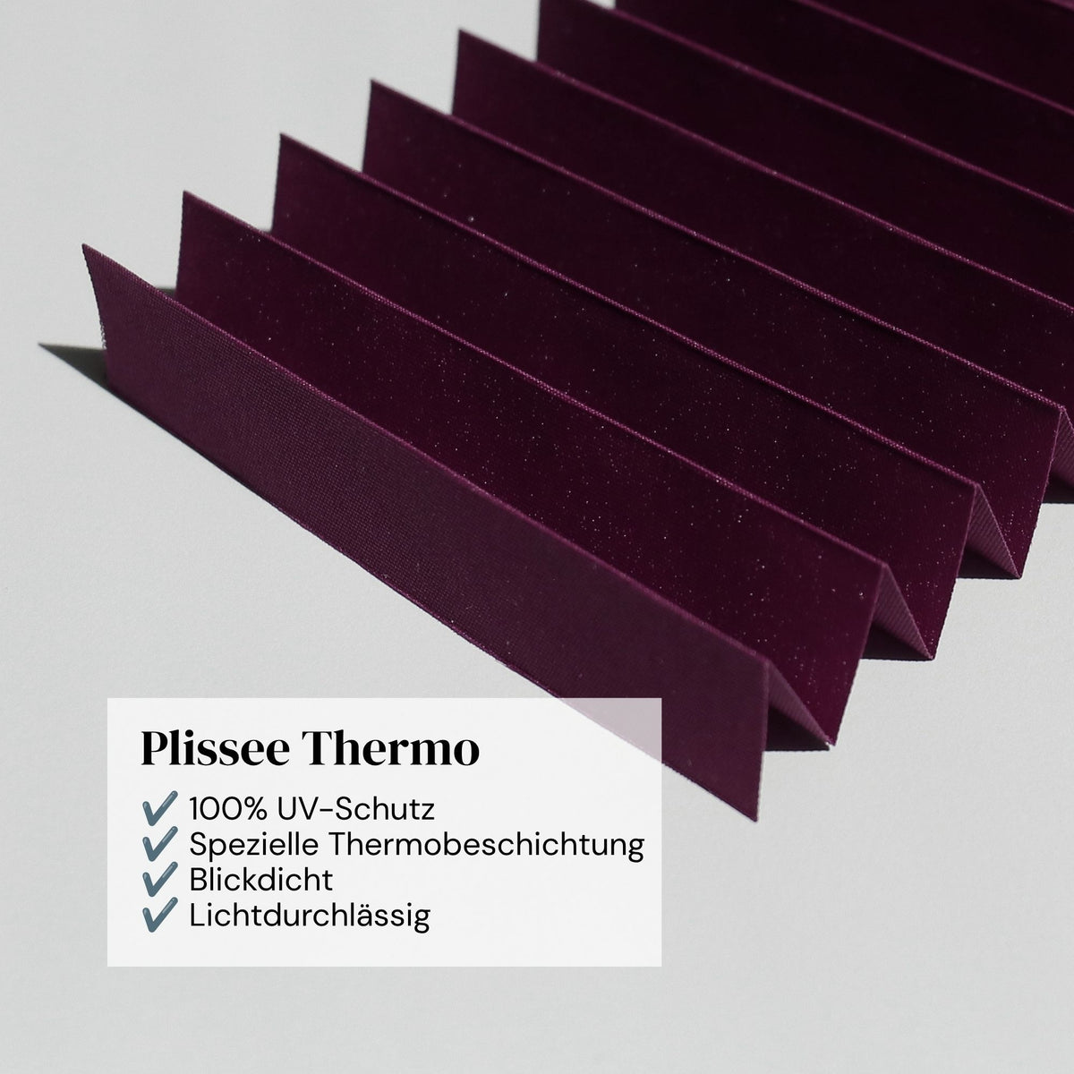 Plissee Thermo