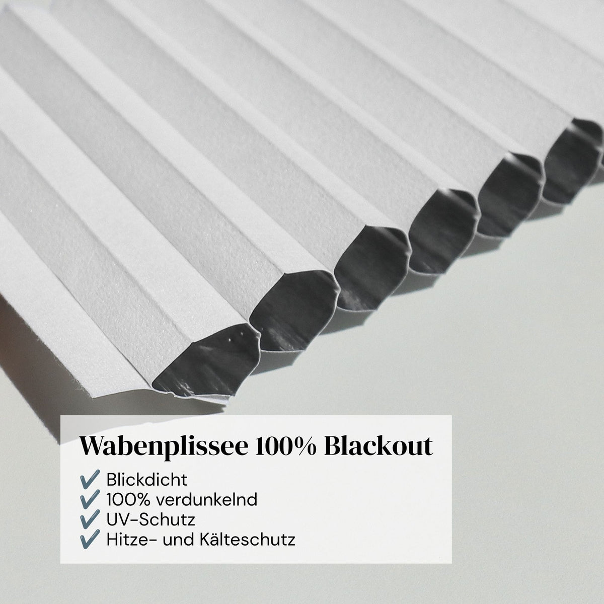 Wabenplissee 100% Blackout